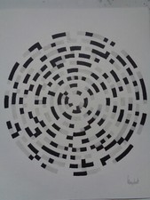 OP-Art Grafik Zeichnung, Geom