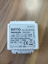 Ritto Klingeltrafo Netzgerät Sprechanlage Nr. 17476.00  8V 1A