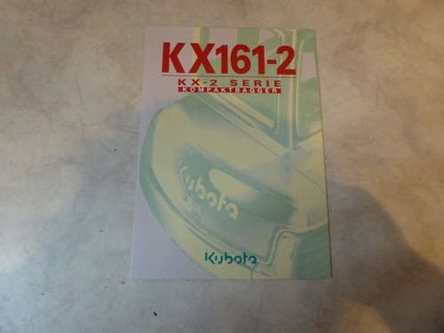 Prospekt kubota 161 - kx, 161-2