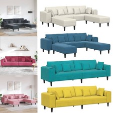 Sofa mit Kissen Relaxsofa Polstersofa Wohnzimmer Sofa Loungesessel Samt Couch