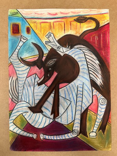 Pablo picasso zeichnung auf - pablo,