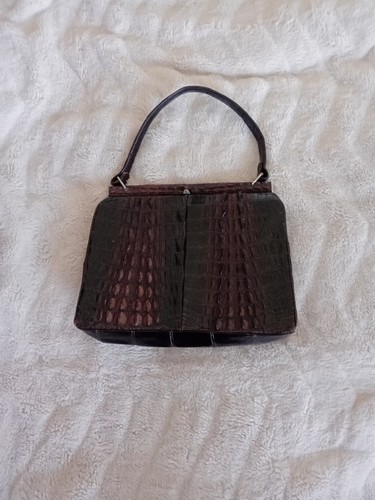 Krokodilleder handtasche - krokodilleder,