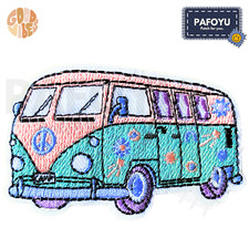 Hippie Bus Patch - LOVE PEACE