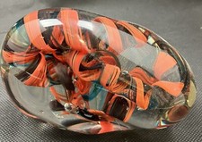 Geschenkidee Art Cristal Bohemia Unikat  Glas-Kunst-Objekt Durchmesser ca.12 cm 