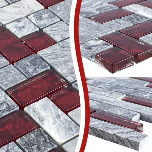 Glas naturstein mosaik fliesen - naturstein,