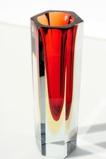 Murano Glasvase Sommerso