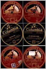 3x BING CROSBY & RHYTHM BOYS "Louisiana" u.a. Titel  auf Schellackplatte  Set747