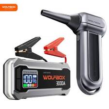 WOLFBOX Luftgebläse für Yogabälle/aufblasbare Spielzeuge & 3000A Starthilfe