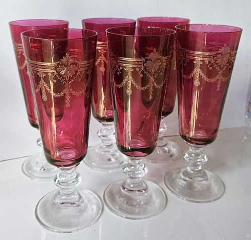 Eisch sektgläser rubinrot - eisch,