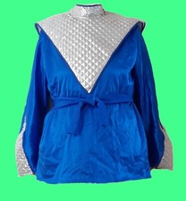 Kostüm Power Ranger oder Star Wars Oberteil Fasching Karneval Größe M / L blau