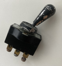 Oldtimer Kippschalter 3-polig, universal, Made in Germany