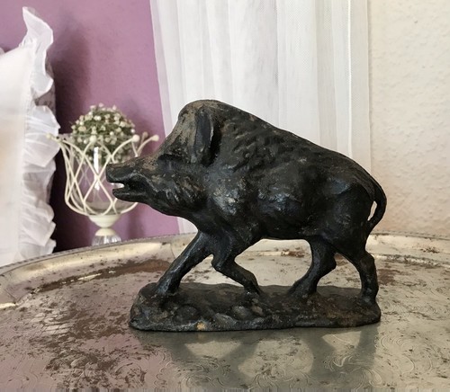 Alt antik eisenguss skulptur - eisenguss,