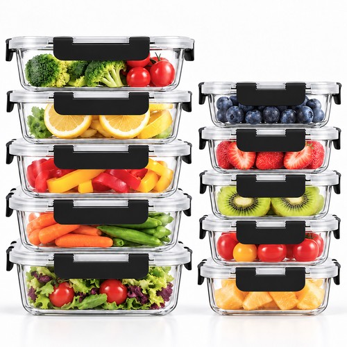 Frischhaltedosen glas set - frischhaltedosen,
