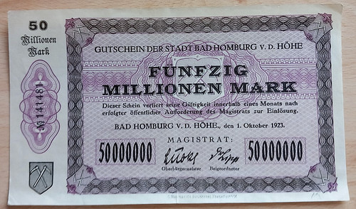 Millionen mark banknote - mark,