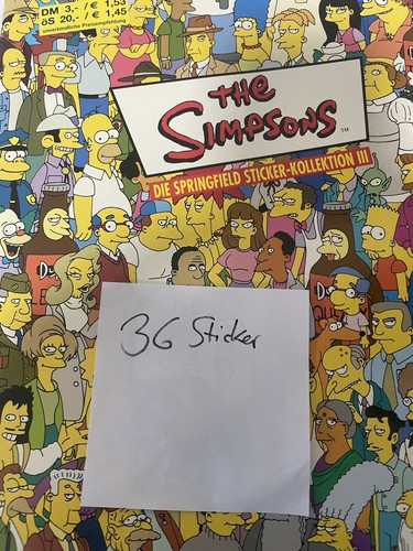 Simpsons stickerheft - simpsons,