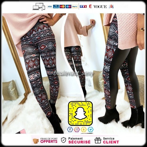 Sexy leggings bunt in rot - bunt,