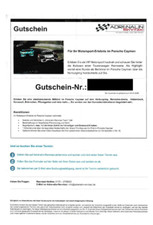 Gutschein Adrenalin Renntaxi Porsche Cayman Motorsporterlebnis (VIP)