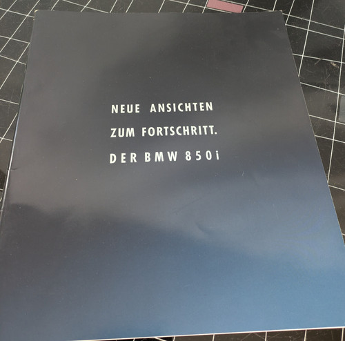Bmw 850i brochure neue - bmw,