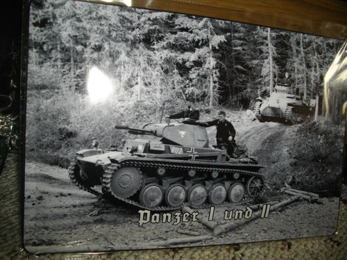 Blechschild panzer und 2 - 1,