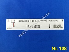 Aufkleber Motordaten Mercedes