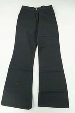 ATO Jeans Hose W27 L34 27/34 schwarz uni Schlaghose Denim C214