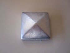 Pfostenkappe verzinkt 71x71 mm Pyramide Abdeckkappe für Pfosten Abdeckung 7x7 cm