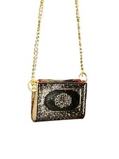 Mini Quran Mushaf Kuran Auto Anhänger Gold 22 cm lang Islam