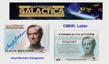 Battlestar Galactica - Lloyd Bochner Autograph Trading Card A5 - CMDR. Leiter NM
