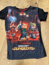 schwarzes Minecraft T-Shirt
