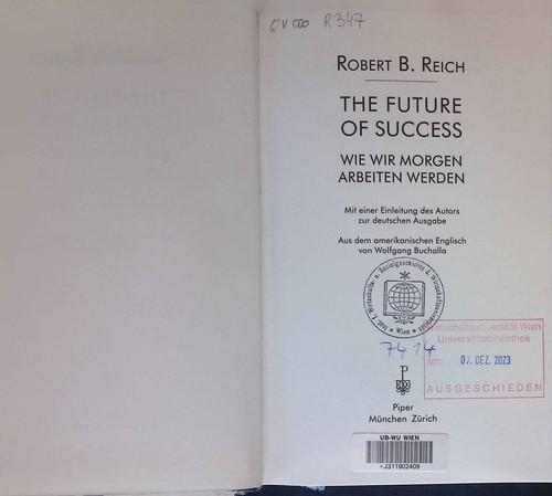 The future success wie wir - success:,