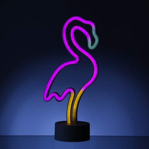 Led neon figur flamingo - figur,