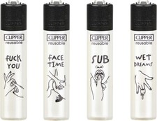 CLIPPER Feuerzeug - 4er Set -
