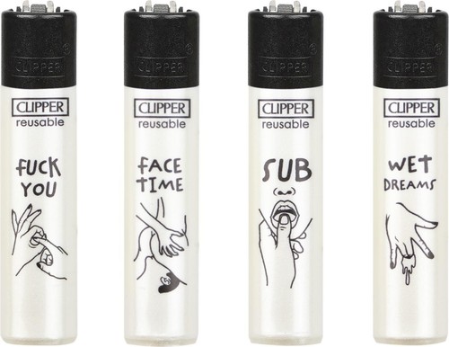 Clipper feuerzeug 4er - feuerzeug, set