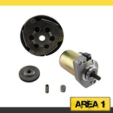 Anlasser Motor / Anlauf / Zwischenrad Set für Minarelli Motoren 50 ccm     