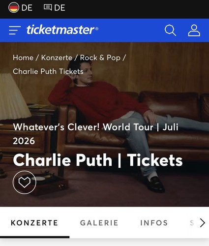 Charlie puth tickets - puth,