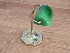 Vintage Brass Bankers Desk