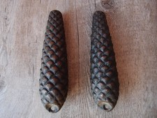 2 alte Uhrengewichte Zapfen