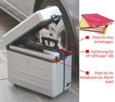 PARAT KOFFERSYSTEM KOFFER FÜR NOTEBOOK + DRUCKER FÜR HP DESKJET 450 460 470 100