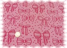 Bow-Parade rosa rot Bio Jaquard Jersey GOTS Hamburger Liebe 50 cm Biokinderstoff