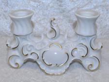 Kerzenständer 2-armig - Wallendorf -  Porzellan - Kerzenhalter - ca. 9,5 cm