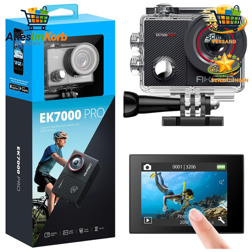 Actioncam 20mp wifi 40m - 4k,