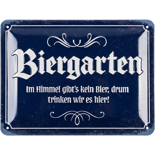 Lanolu blechschild biergarten - lanolu,