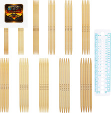 Bambus Stricknadeln Set, 13 cm