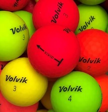 25 GOLFBÄLLE VOLVIK VIVID BUNT MATT AAAA/AAA MATTE BUNTE LAKEBALLS