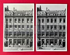 2 x Foto AK CHEMNITZ um 1935 Geschäftshaus Sächsische Bank mit Fahrrad ( 153825