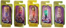 Mattel Polly Pocket Geschenkset Minipuppen verschiedene Outfits, Styls 5er Set
