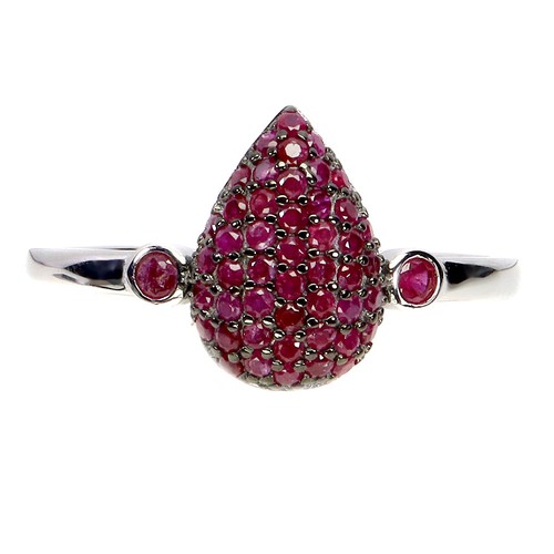 925 sterlingsilber ring - 925, rubin