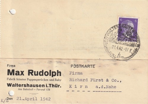 Postkarte 1942 max - postkarte,