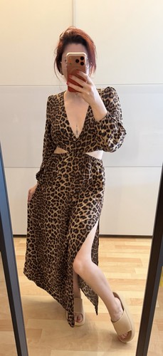 Amisu langarm maxikleid leo - amisu,