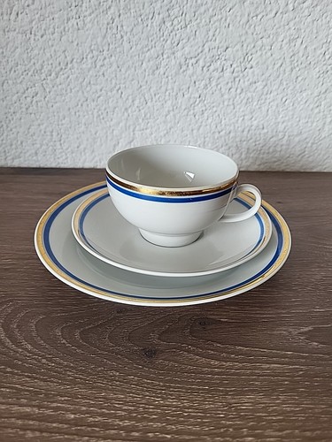 Sammeltasse 3tlg gedeck blaue - 3tlg.,